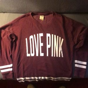 LOVE PINK by Victoria’s Secret. Football style. Size (Large). Great condition